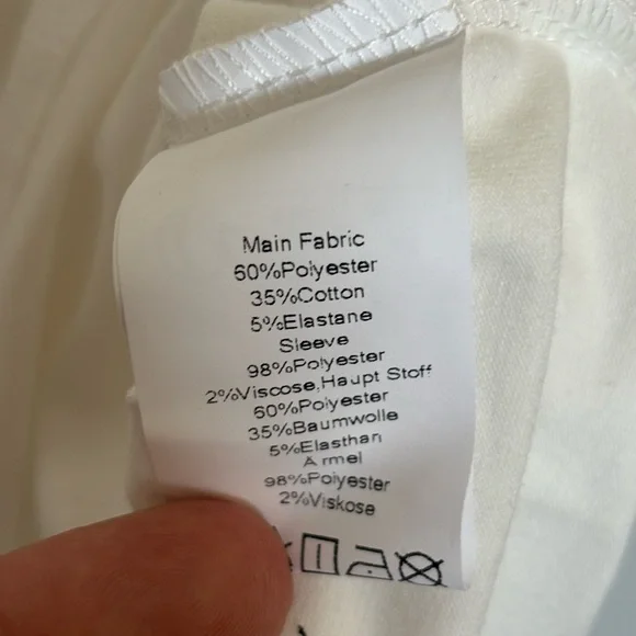 Grace Karin Ivory Eyelet Puff Short Sleeve Top NWT - Picture 8 of 8